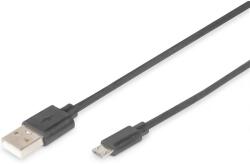 ASSMANN USB Micro USB Átalakító Fekete 1m DB-300127-010-S (DB-300127-010-S)