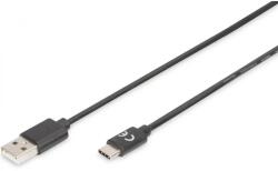 ASSMANN USB 2.0 Type C Átalakító Fekete 1.8m AK-300154-018-S (AK-300154-018-S)