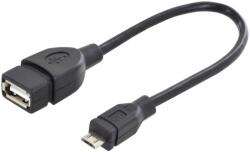 ASSMANN Micro USB Átalakító Fekete 20cm DB-300309-002-S (DB-300309-002-S)