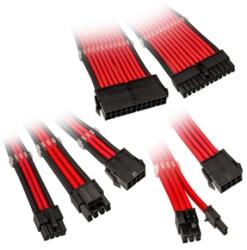 Kolink Set cabluri prelungitoare Kolink Core Adept, cleme incluse, Red, COREADEPT-EK-RED
