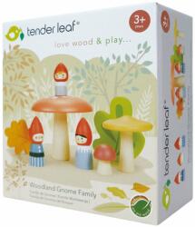 Tender Leaf Familia gnomilor din padure, din lemn premium, Tender Leaf Toys