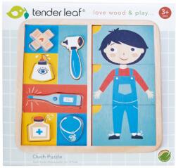 Tender Leaf Puzzle educativ din lemn premium, Tender Leaf Toys, Corpul uman, 12 piese (N00008419_001)