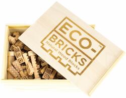 ECO-BRICKS Kit de construcție din lemn clasic 145 buc (EB114521)
