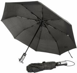  Nagy Méretű Automata Összecsukható Esernyő: Fekete, Uniszex, 60cm (514192)