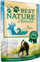 Best Nature 32x 85g Best Nature Cat Adult Vad, kacsa & tészta nedves macskatáp