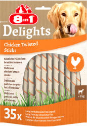 8in1 10db 8in1 Delights Twisted Sticks csirke snack kis testű kutyáknak - zooplus - 12 090 Ft
