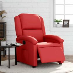vidaXL piros műbőr elektromos dönthető fotel (3204217) - pepita