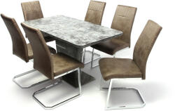  Spark asztal Rio székkel - 6 személyes étkezőgarnitúra