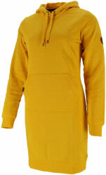 Dressa Casual szabadidős kapucnis hosszú pulóver ruha - sárga (d192422)