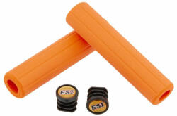ESI Grips Ribbed Chunky vízálló bordázott szilikon szivacs markolat, 132x32 mm, narancs