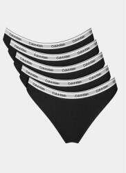 Calvin Klein Underwear Set 5 perechi de chiloți clasici de damă 000QD5208E Negru