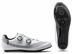 NorthWave Mistral Plus országúti kerékpáros cipő, SPD-SL, fehér-ezüst, 42-es