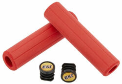 ESI Grips Ribbed Chunky vízálló bordázott szilikon szivacs markolat, 132x32 mm, piros