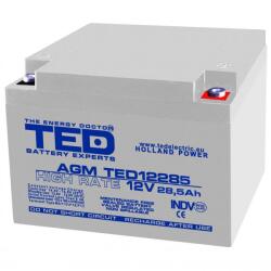 TED Electric Acumulator 12V 28.5Ah High Rate M5, AGM VRLA, TED Electric TED003447 (BA086208)