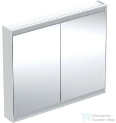 Geberit ONE 105x90 cm-es kétajtós tükrös szekrény ComfortLight-tal, fehér/porszórt alumínium 505.814. 00.2 (505814002)