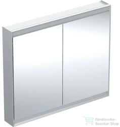 Geberit ONE 105x90 cm-es kétajtós tükrös szekrény ComfortLight-tal, eloxált alumínium 505.814. 00.1 (505814001)