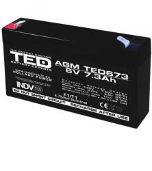 TED Electric Acumulator 6V 7.3Ah F1, AGM VRLA, TED Electric TED002976 (BA086753)