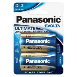 Panasonic Baterii D R20, blister 2 Buc. Panasonic EVOLTA (A0115318)