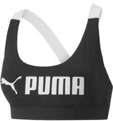 PUMA Női merevítő nélküli sportmelltartó Puma MID IMPACT FIT BRA W fekete 522192-01 - L