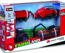 Bburago - Set cadou tractor agricol 10 cm (6 buc) (BB31668)