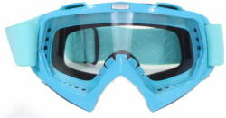 Motoroy FTM-007 Cross szemüveg Átlátszó plexivel (Kék)