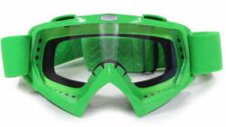Motoroy FTM-007 Cross szemüveg Átlátszó plexivel (Zöld)