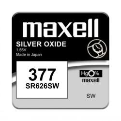 Maxell Baterii ceas oxid argint 377 SR66SW, 1 Buc. Maxell (BA000087) Baterii de unica folosinta
