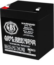 GBS Acumulator 12V 5.05Ah F1, AGM VRLA, GBS (A0058600) Baterii de unica folosinta