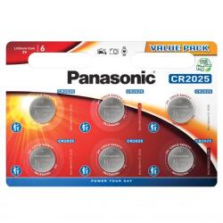 Panasonic Baterii litiu 3V CR2025 125mAh, 6 Buc. Panasonic (A0115326) Baterii de unica folosinta