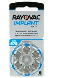 Rayovac Baterii aparat auditiv Zinc-Aer 675 PR44, 6 Buc. Implant PRO Rayovac (A0115364) Baterii de unica folosinta