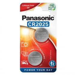 Panasonic Baterii litiu 3V CR2025 125mAh, 2 Buc. Panasonic (A0115325) Baterii de unica folosinta