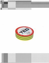 TED Electric Banda izolatoare 10m x 19mm Galben-Verde, TED (DZ086064)