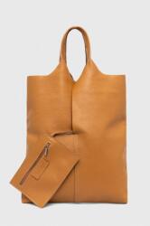 Answear Lab bőr táska barna - barna Univerzális méret - answear - 17 990 Ft