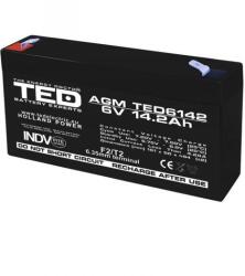 TED Electric Acumulator 6V 14.2Ah F2, AGM VRLA, TED003034 (A0058596)