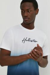 Hollister Co Hollister Co. pamut póló sötétkék, férfi, nyomott mintás - sötétkék XS - answear - 8 490 Ft