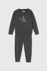 Calvin Klein Jeans gyerek pamut melegítő szett szürke - szürke 74