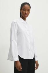 ANSWEAR pamut ing női, galléros, fehér, regular - fehér S - answear - 15 990 Ft