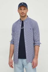 Ralph Lauren ing férfi, legombolt galléros, sötétkék, slim - sötétkék XL - answear - 41 990 Ft