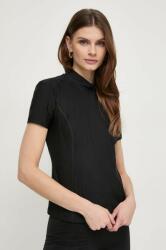 Patrizia Pepe t-shirt női, félgarbó nyakú, fekete, 8M1555 J011 - fekete 40