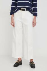 Ralph Lauren nadrág női, bézs, magas derekú széles - bézs 34 - answear - 72 990 Ft