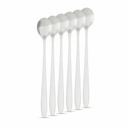 Family Rozsdamentes acél kávéskanál / latte macchiato kanál - 186 x 30 mm - 6 db / csomag (57578) - gardenet