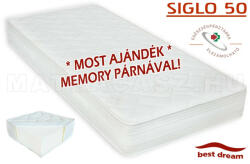 Best Dream Siglo 50 nagy teherbírású kemény hideghab matrac 150x220 cm - ajándék memory párnával