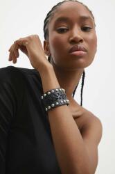 Answear Lab bőr karkötő női - fekete Univerzális méret - answear - 8 390 Ft