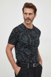Versace t-shirt férfi, mintás, 1000959 1A00515 - fekete S