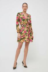 GUESS selyemkeverékes ruha DIANA - zöld XS