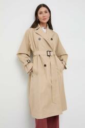 Max Mara kabát női, bézs, átmeneti, kétsoros gombolású - bézs 36 - answear - 229 990 Ft
