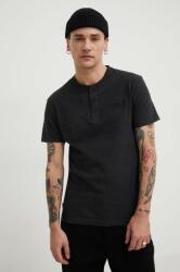 Superdry pamut póló fekete, férfi, nyomott mintás - fekete S - answear - 12 990 Ft