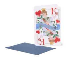 Legami képeslap borítékkal (17x11, 5 cm) King of my heart PARTY MEGSZŰNT (BG0803)