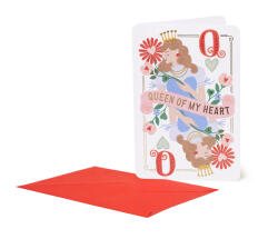 Legami képeslap borítékkal (17x11, 5 cm) Queen of my heart PARTY MEGSZŰNT (BG0802)