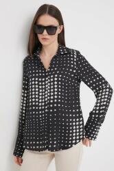 Sisley ing női, galléros, fekete, regular - fekete S - answear - 25 990 Ft